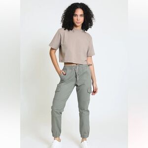 Rewash Dark Army Green Joggers size L